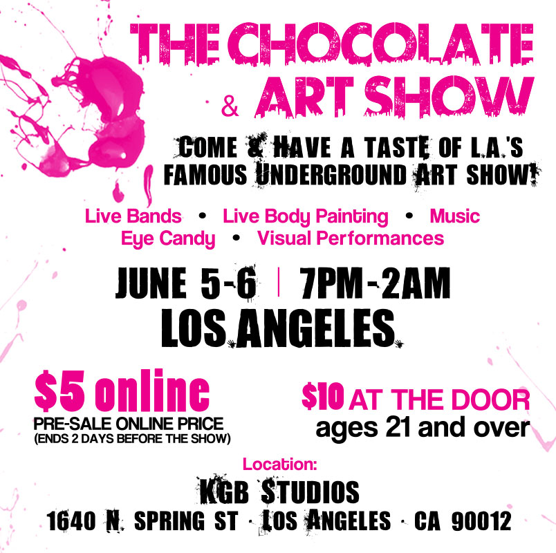 LA Art and Chocolate Flyer